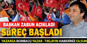 AK PARTİ İL BAŞKANI OSMAN ZABUN AÇIKLADI 