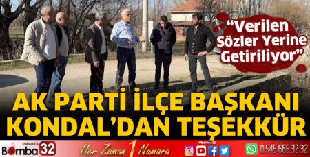 AK Parti İlçe Başkanı Kondal’dan teşekkür