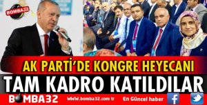 AK PARTİ ISPARTA TEŞKİLATI KONGREYE TAM KADRO KATILDI