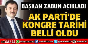 AK PARTİ KONGRE TARİHİ BELLİ OLDU