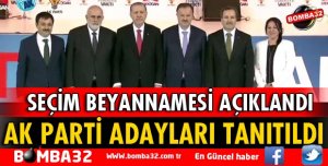 AK PARTİ MİLLETVEKİLİ ADAYLARI TANITILDI