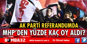 AK PARTİ REFERANDUMDA MHP'DEN YÜZDE KAÇ OY ALDI?