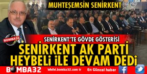 AK PARTİ SENİRKENT'TE HEYBELİ İLE DEVAM DEDİ