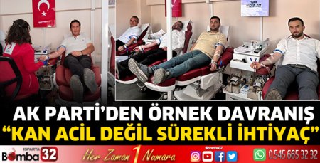 Ak PARTİ Sosyal Politikalar Başkanlığı'ndan Kan Bağışı 