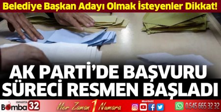 AK Parti’de aday başvuru süreci başladı