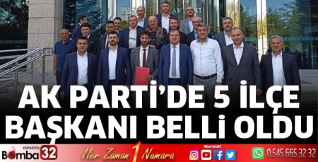 Ak Parti’de yeni ilçe başkanları belli oldu