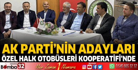 AK Parti’nin adayları şoförlerle buluştu