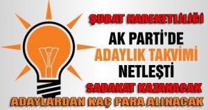AK Parti'de adaylık tarihi 15 Şubat