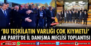 AK PARTİ'DE İL DANIŞMA MECLİSİ TOPLANTISI