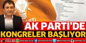 AK PARTİ'DE İLÇE KONGRELERİ BAŞLIYOR