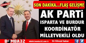 AK PARTİ'DE ISPARTA'NIN YENİ KOORDİNATÖR MİLLETVEKİLİ DEMİR OLDU