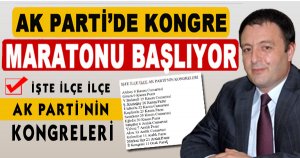 Ak Parti'de Kongreler Başlıyor