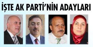 AK PARTİ'DE LİSTELER AÇIKLANDI!