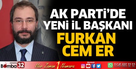 AK Parti'de yeni İl Başkanı Furkan Cem Er 