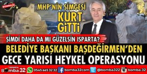 AK PARTİLİ BAŞKANDAN KURT HEYKELİ OPERASYONU