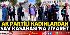 AK Partili kadınlardan Sav'a çıkarma