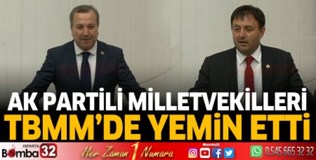 AK Partili milletvekilleri TBMM'de yemin etti