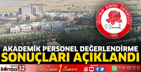 Akademik personel değerlendirme sonuçları açıklandı