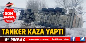 AKARYAKIT TANKERİ KAZA YAPTI !