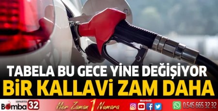 Akaryakıta bir kallavi zam daha