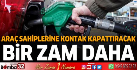 Akaryakıta kallavi bir zam daha