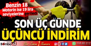 Akaryakıta son üç günde üçüncü indirim
