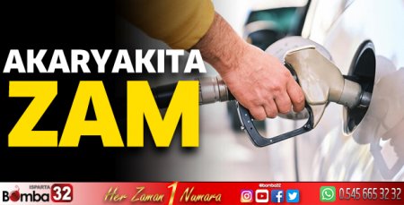 Akaryakıta zam