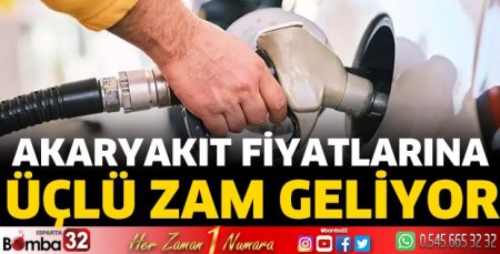 Akaryakıta zam