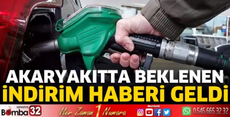 Akaryakıtta beklenen indirim haberi geldi