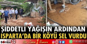 Akdağ Köyünü sel vurdu
