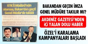 AKDENİZ'DEN YALAN HABER!