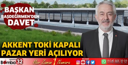 Akkent TOKİ Kapalı Pazar Yeri Açılıyor
