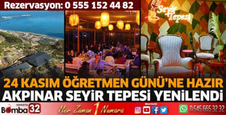 Akpınar Seyir Tepesi yenilendi