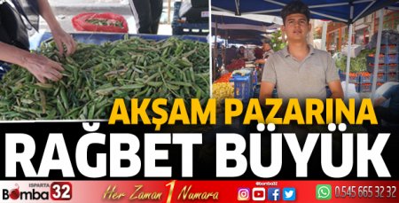 Akşam pazarına rağbet büyük