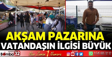 Akşam pazarına rağbet büyük