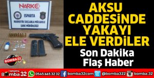 AKSU CADDESİNDE YAKAYI ELE VERDİLER