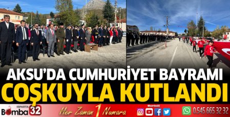 Aksu'da Cumhuriyet Bayramı coşkuyla kutlandı