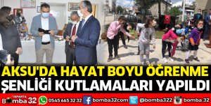 Aksu'da hayat boyu öğrenme şenliği kutlamaları