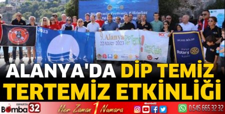 Alanya'da Dip Temiz Tertemiz etkinliği