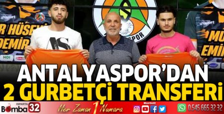 Alanyaspor'dan 2 gurbetçi transferi