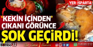 Aldığı kekin içinden çıkanı görünce şok geçirdi