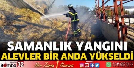 Alevler bir anda yükseldi