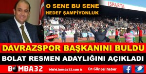 ALİ BOLAT RESMEN ADAYLIĞINI AÇIKLADI