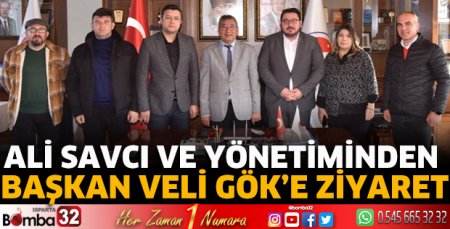 Ali Savcı ve yönetiminden Başkan Veli Gök’e ziyaret