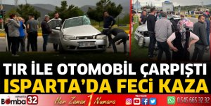 Aliköy kavşağında otomobil ile tır çarpıştı