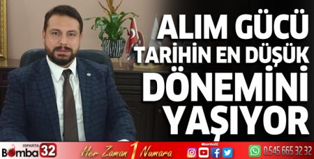 Alım gücü tarihin en düşük dönemini yaşıyor