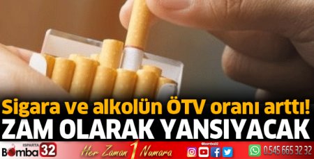 Alkol ve sigaraya zam