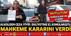 ALKOLDEN YAZILAN CEZAYI MAHKEMEDE İPTAL ETTİRDİ