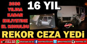 ALKOLLÜ SÜRÜCÜ HEM KURALLARI HEM REKORLARI ALTÜST ETTİ