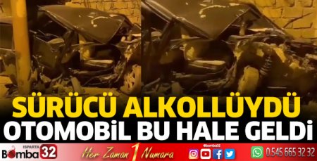 Alkollü sürücünün kullandığı otomobil yoldan çıktı  